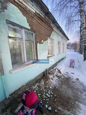 В ивановском детском саду рядом с ясельной группой обвалилась стена